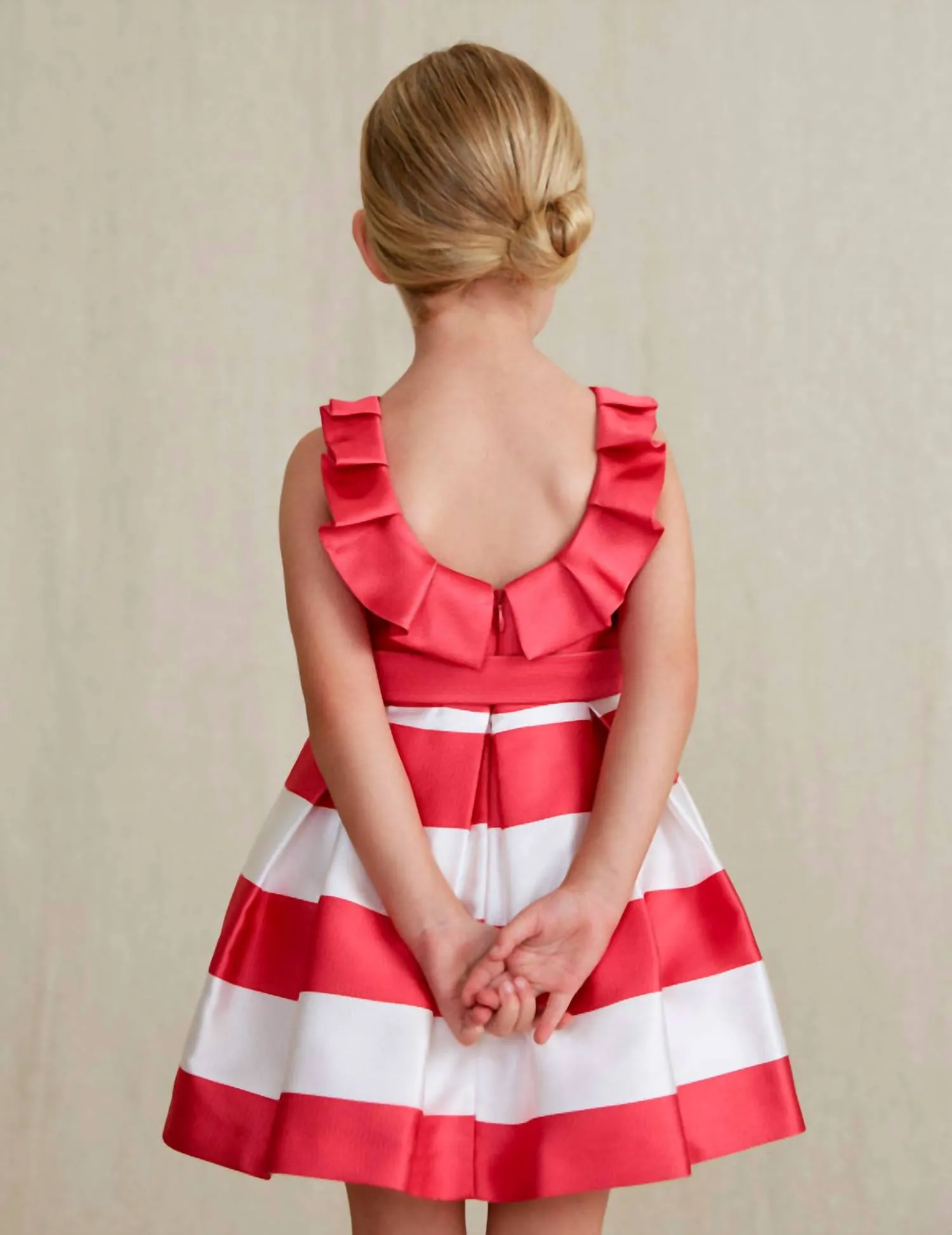 Abel & Lula - Ottoman Stripe Ruffle Dress