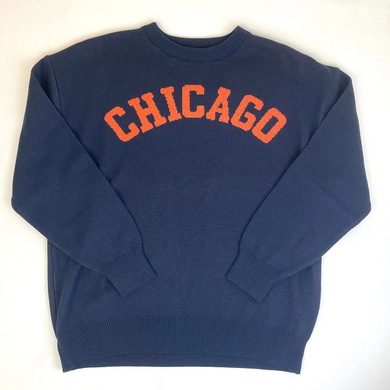 Blue and Orange Chicago Sweater