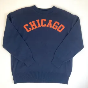 Blue and Orange Chicago Sweater
