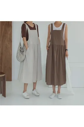 Cottagecore Linen Casual Dress