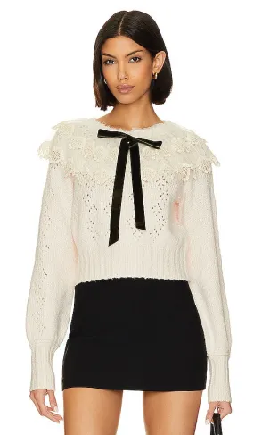 Free People Hold Me Closer Sweater in Blush