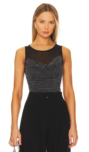 Free People Mirrorball Top in Black