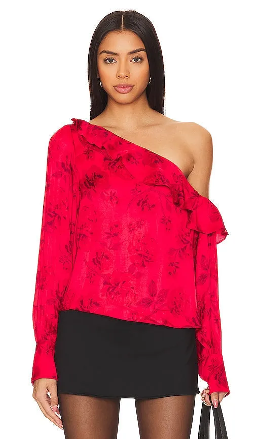 Free People These Nights Blouse in Red