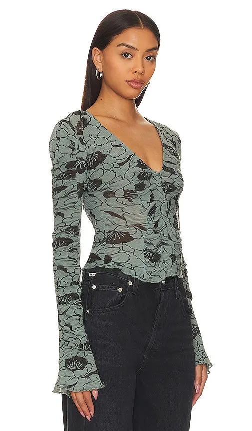 Free People Through The Meadow Top in Blue