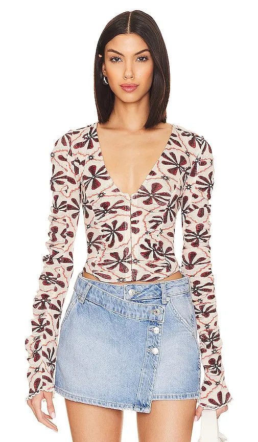 Free People Through The Meadow Top in Neutral