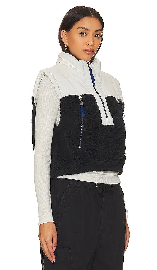 Free People X FP Movement Journey Ahead Vest In Ivory Combo in Grey