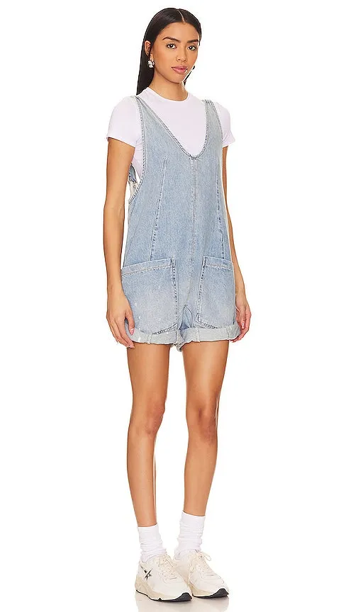 Free People x We The Free High Roller Shortall in Blue