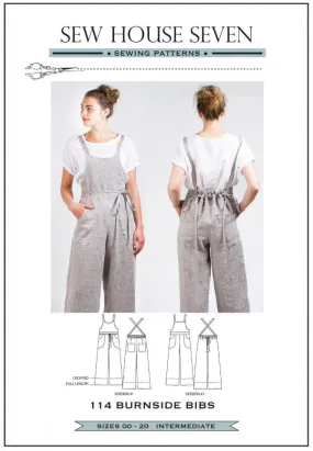 Sew House Seven- Burnside Bibs (Sizes 00-34)