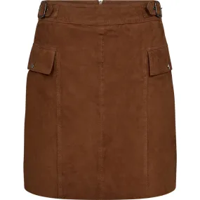 Suede Zenia skirt / 51258 - Cognac
